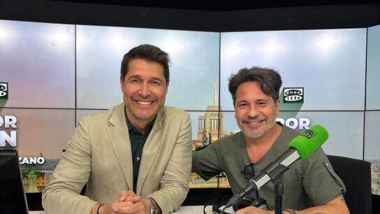Jaime Cantizano con David de Mar&iacute;a
