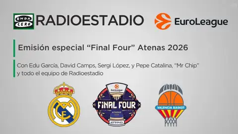 Sigue el partido de Valencia Basket en la "Final Four" desde atenas en el Radioestadio de Onda Cero Sigue el partido de Valencia Basket en la "Final Four" desde atenas en el Radioestadio de Onda Cero