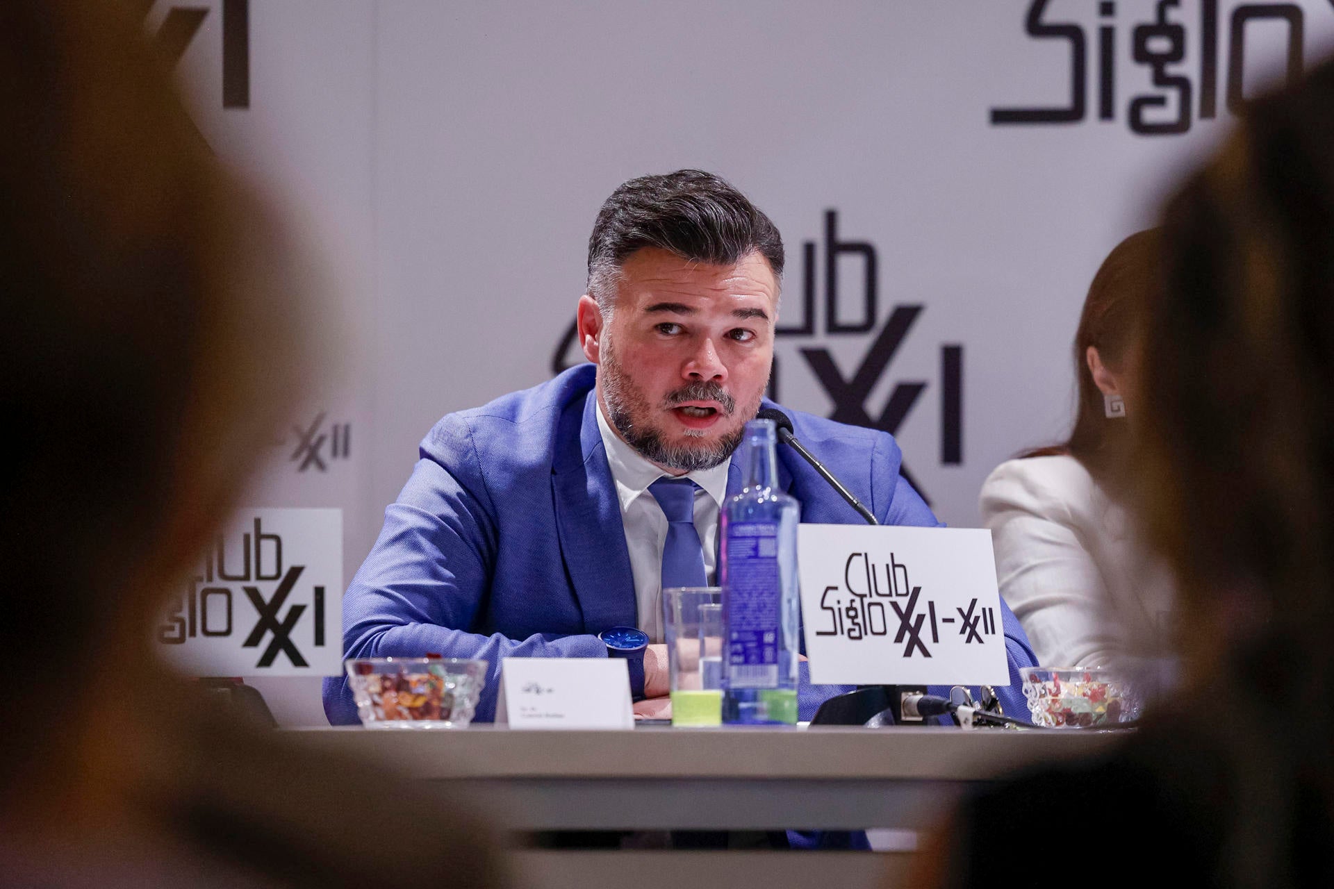 El portavoz de ERC, Gabriel Rufián, protagoniza un coloquio organizado por el Club Siglo XXI, El portavoz de ERC, Gabriel Rufián, protagoniza un coloquio organizado por el Club Siglo XXI,