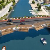 Puente de la Bega de Cullera en una imagen virtual