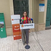 Esther Díez, portavoz de Compromís per Elx. Esther Díez, portavoz de Compromís per Elx.