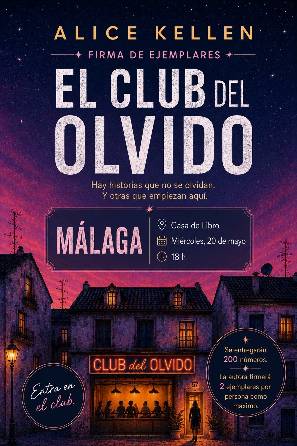 Alice Kellen presenta en Málaga su última novela, "El club del olvido" Alice Kellen presenta en Málaga su última novela, "El club del olvido"