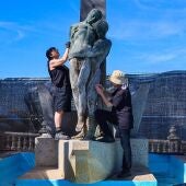 Benidorm inicia la primera fase de restauración del ‘Monumento a los Muertos en el Mar’ de Juan de Ávalos