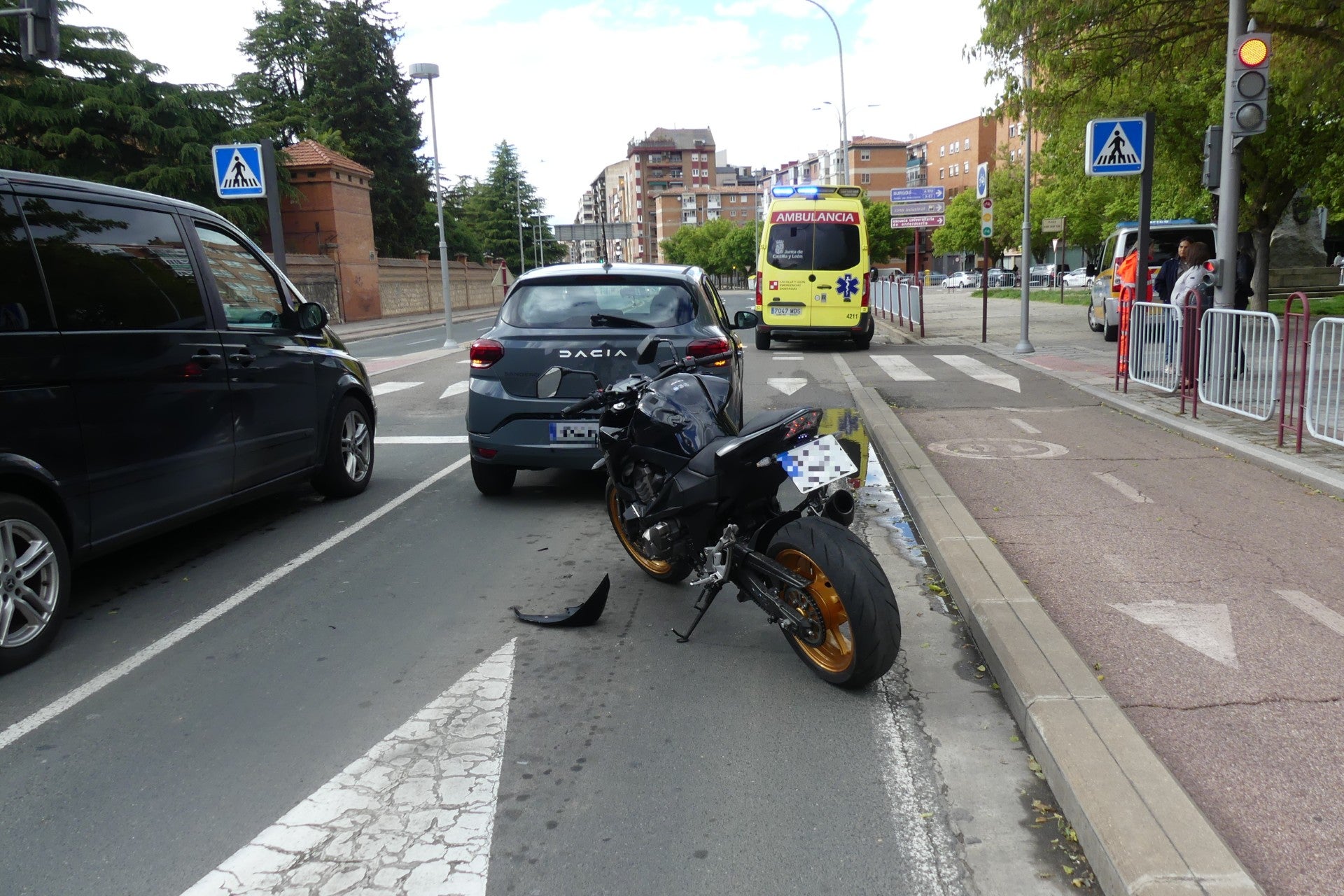 Investigado en Palencia un motorista por conducción temeraria tras provocar un accidente Investigado en Palencia un motorista por conducción temeraria tras provocar un accidente