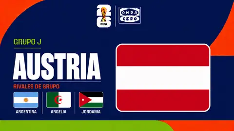 Austria, grupo J del Mundial 2026 Austria, grupo J del Mundial 2026