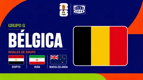 Bélgica, grupo G del Mundial 2026 Bélgica, grupo G del Mundial 2026