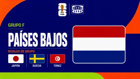 Países Bajos, grupo F del Mundial 2026 Países Bajos, grupo F del Mundial 2026