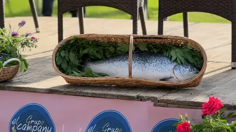 Un salmón de 9.400 euros Un salmón de 9.400 euros