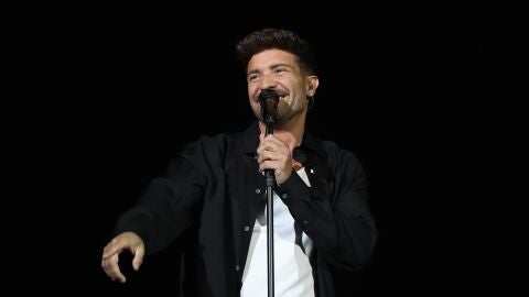 Un momento del concierto que Pablo Albor&aacute;n ofrece en el Movistar Arena de Madrid