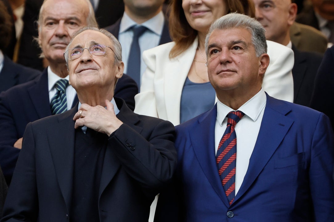 Laporta carga contra Florentino Pérez: "Ha encendido el ventilador de las miserias" Laporta carga contra Florentino Pérez: "Ha encendido el ventilador de las miserias"