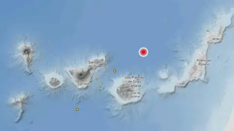 Imagen del terremoto sentido al norte de Gran canaria el 22/05/2026 Imagen del terremoto sentido al norte de Gran canaria el 22/05/2026