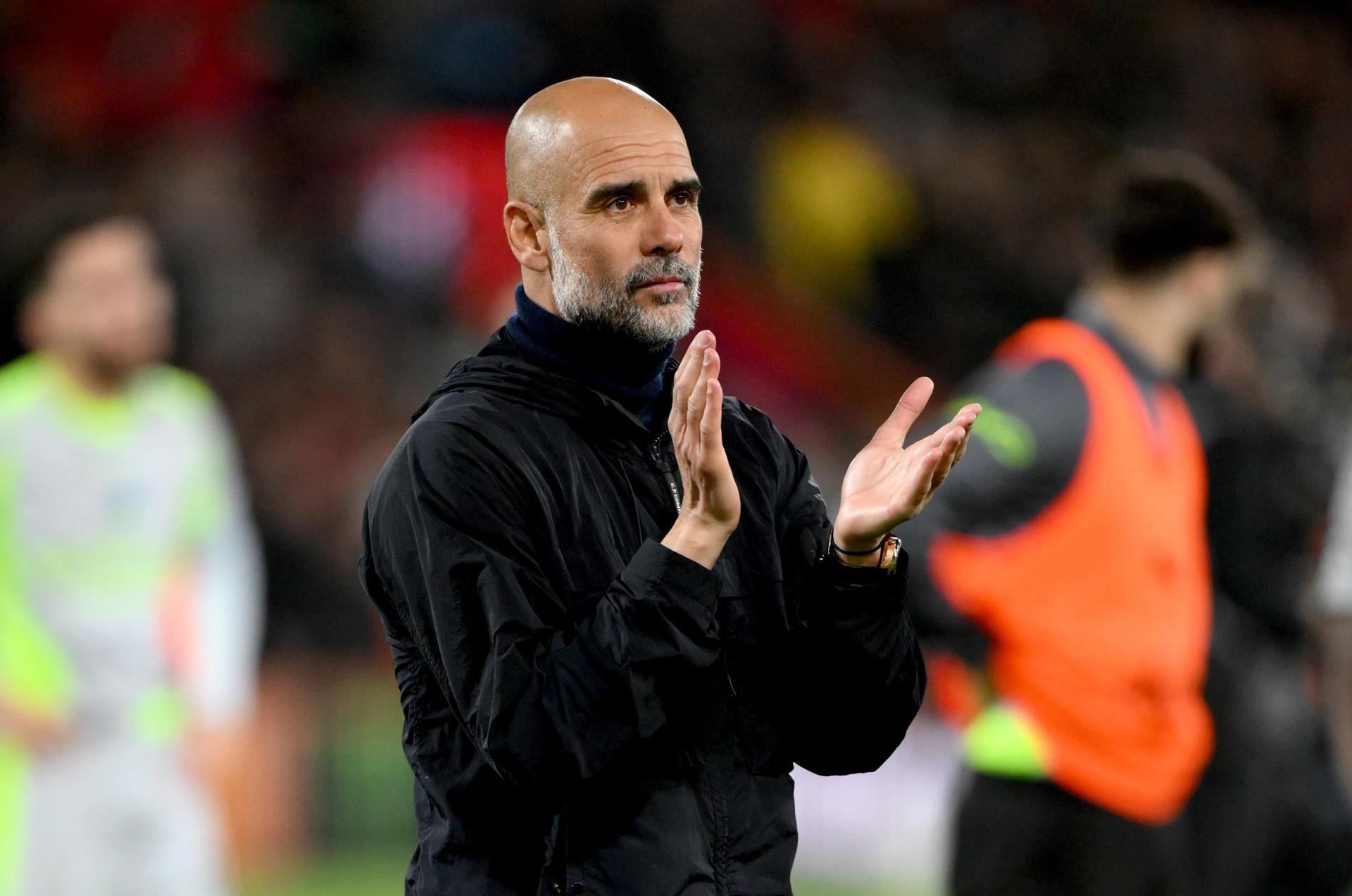 El entrenador del Manchester City, Pep Guardiola, durante un partido de su equipo el pasado 19 de mayo. El entrenador del Manchester City, Pep Guardiola, durante un partido de su equipo el pasado 19 de mayo.