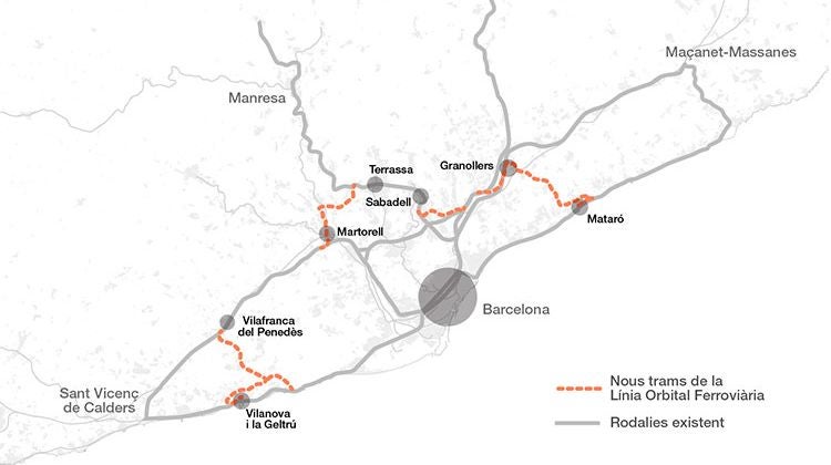 El tren orbital, un dels pilars de l'acord de pressupostos del govern de Salvador Illa El tren orbital, un dels pilars de l'acord de pressupostos del govern de Salvador Illa