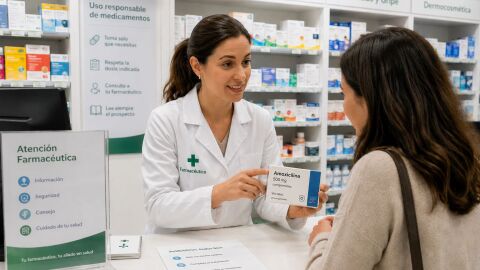 Farmacéutica informa sobre la pauta del medicamento Farmacéutica informa sobre la pauta del medicamento
