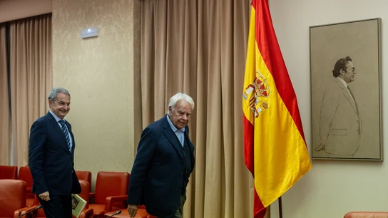 Imagen de archivo de los expresidentes del Gobierno, Felipe González y José Luis Rodríguez Zapatero Imagen de archivo de los expresidentes del Gobierno, Felipe González y José Luis Rodríguez Zapatero