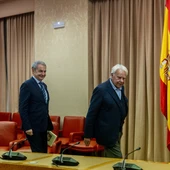 Imagen de archivo de los expresidentes del Gobierno, Felipe González y José Luis Rodríguez Zapatero Imagen de archivo de los expresidentes del Gobierno, Felipe González y José Luis Rodríguez Zapatero