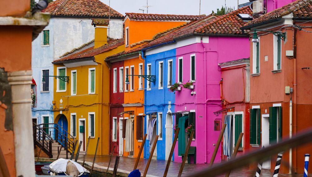Características casas de colores de Burano