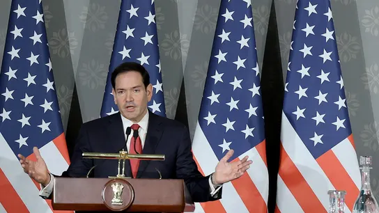 El secretario de Estado Marco Rubio desde Nueva Dehli El secretario de Estado Marco Rubio desde Nueva Dehli