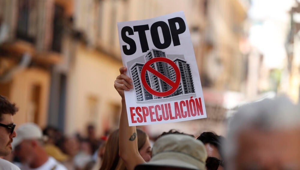 Un cartel de la manifestación