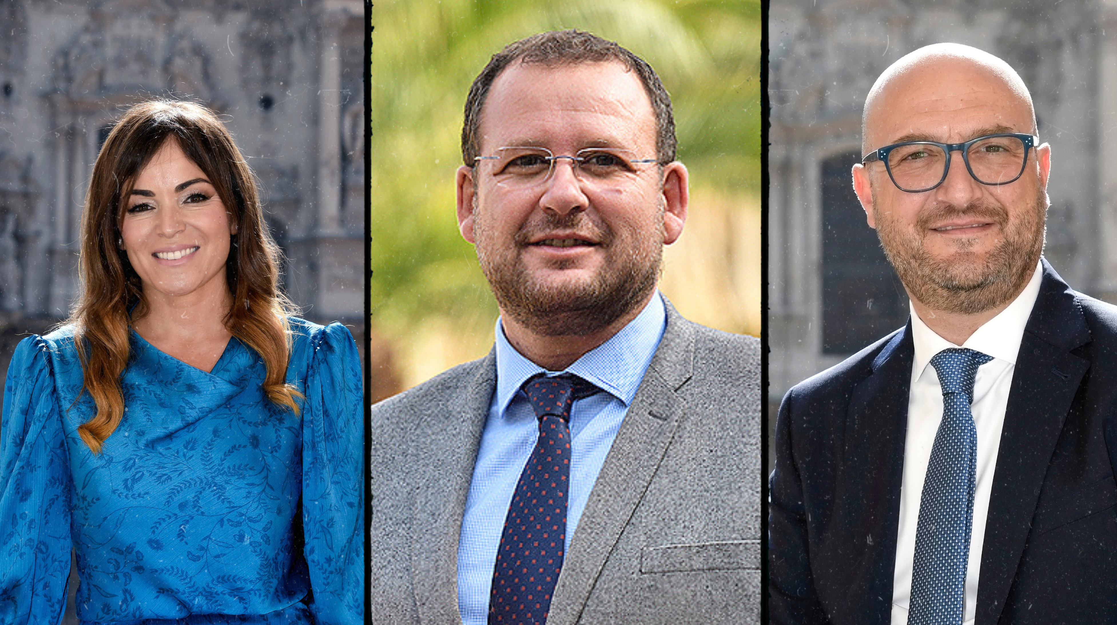 Rebeca Pérez, José Guillén (centro) y J. Francisco Muñoz Rebeca Pérez, José Guillén (centro) y J. Francisco Muñoz