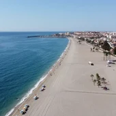 Imagen de archivo de una playa de Roquetas de Mar Imagen de archivo de una playa de Roquetas de Mar