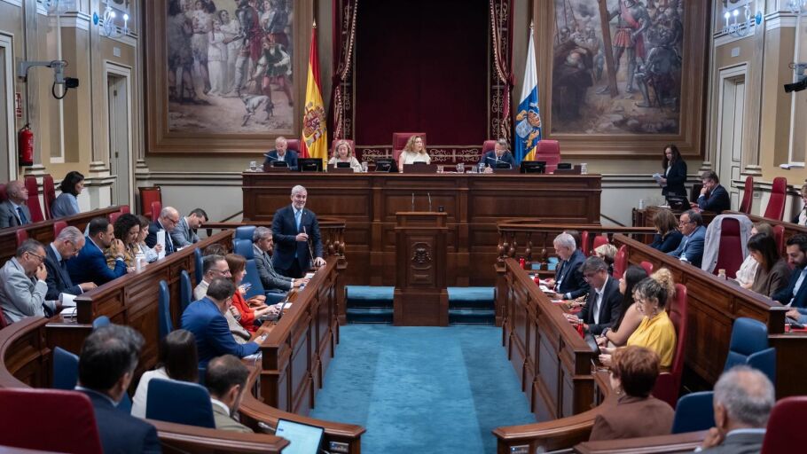 Pleno en el Parlamento de Canarias. Gobierno de Canarias