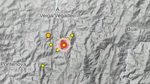 Hasta ocho terremotos entre San Tirso de Abres y Taramundi uno de ellos de magnitud 3. Hasta ocho terremotos entre San Tirso de Abres y Taramundi uno de ellos de magnitud 3.