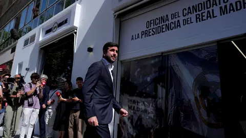 Enrique Riquelme attends the Media in Madrid Enrique Riquelme attends the Media during the opening of his new campaign headquarters for his candidacy for the presidency of Real Madrid next to Bernabeu stadium on May 25, 2026, in Madrid, Spain. AFP7 25/05/2026 ONLY FOR USE IN SPAIN