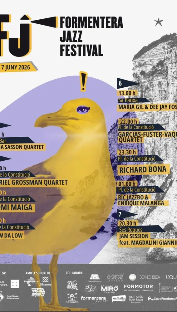 Cartel del Formentera Jazz Festival 2026 Cartel del Formentera Jazz Festival 2026