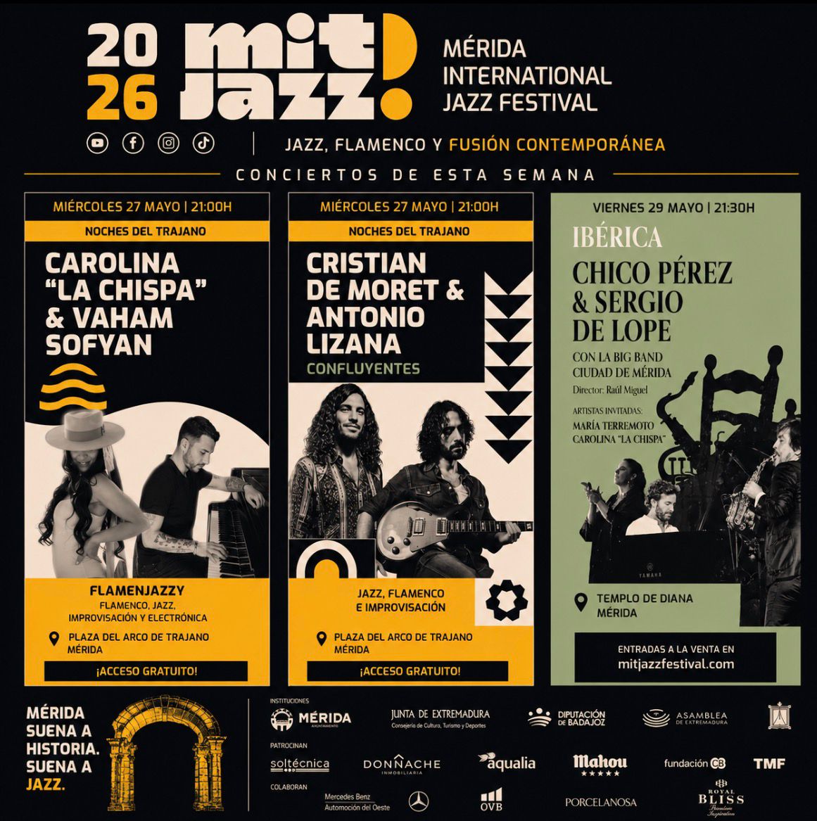 El MIT Jazz inaugura sus Noches de Trajano con el concierto de Cristian de Moret y Antonio Lizana El MIT Jazz inaugura sus Noches de Trajano con el concierto de Cristian de Moret y Antonio Lizana