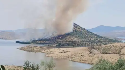 Estabilizado un incendio forestal en el Cerro Masatrigo tras intervenir medios terrestres y aéreos Estabilizado un incendio forestal en el Cerro Masatrigo tras intervenir medios terrestres y aéreos