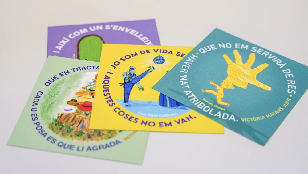 Imagen de los trabajos de los estudiantes del IES Marc Ferrer en la campaña Mots Il·lustrats Imagen de los trabajos de los estudiantes del IES Marc Ferrer en la campaña Mots Il·lustrats
