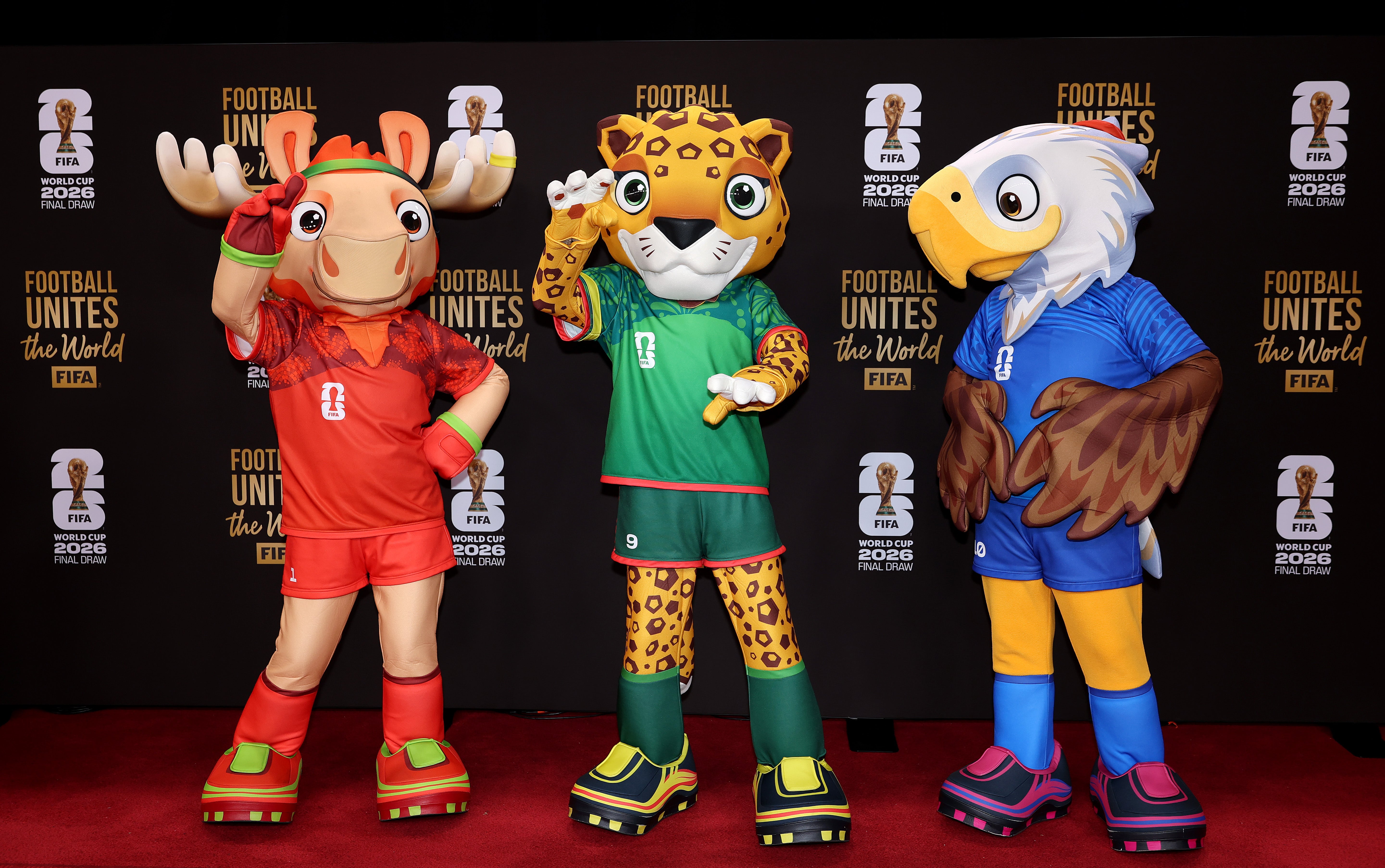 Las tres mascotas del Mundial 2026: Maple, Zayu y Clutch Las tres mascotas del Mundial 2026: Maple, Zayu y Clutch