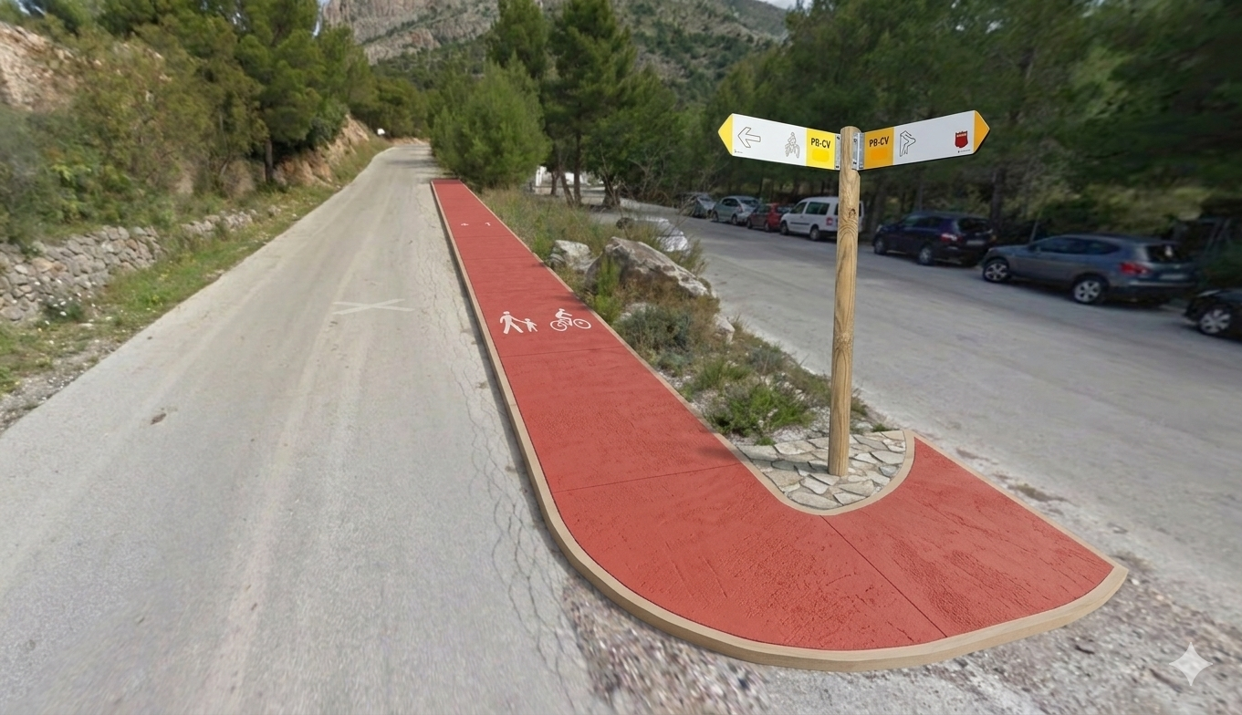 Empiezan los trabajos de adecuación de un itinerario peatonal que conectará la Font del Molí con el inicio de las sendas al Puig Campana Empiezan los trabajos de adecuación de un itinerario peatonal que conectará la Font del Molí con el inicio de las sendas al Puig Campana