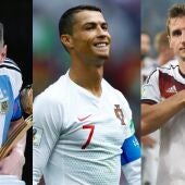 Los jugadores con más partidos en la historia del Mundial: de Messi a Cafú.