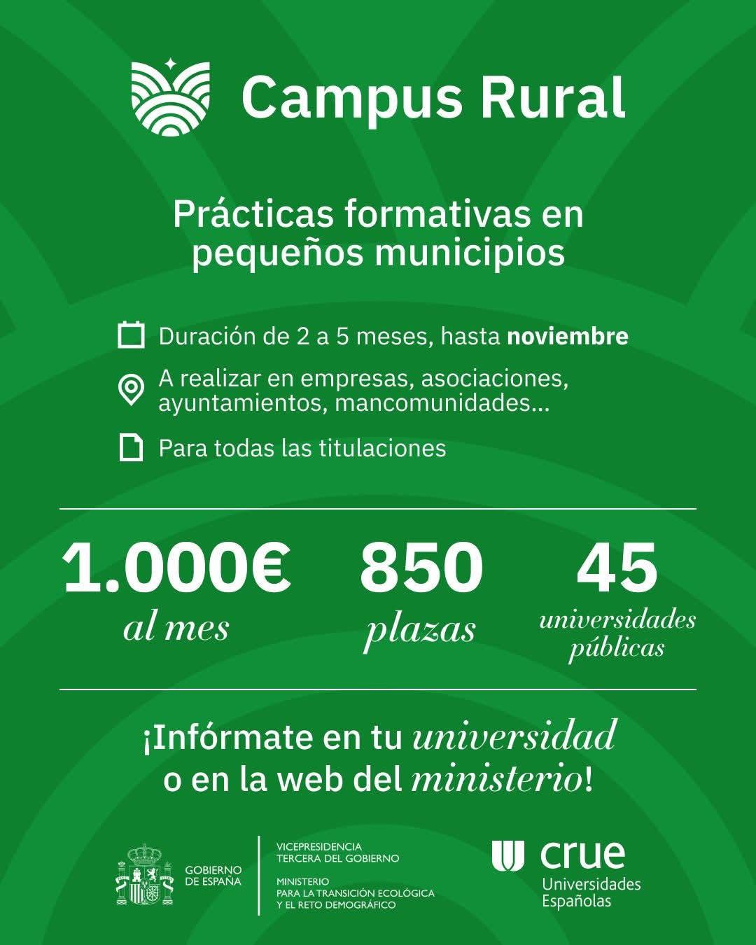 'Campus Rural': Aprendizaje práctico + Turismo 'Campus Rural': Aprendizaje práctico + Turismo