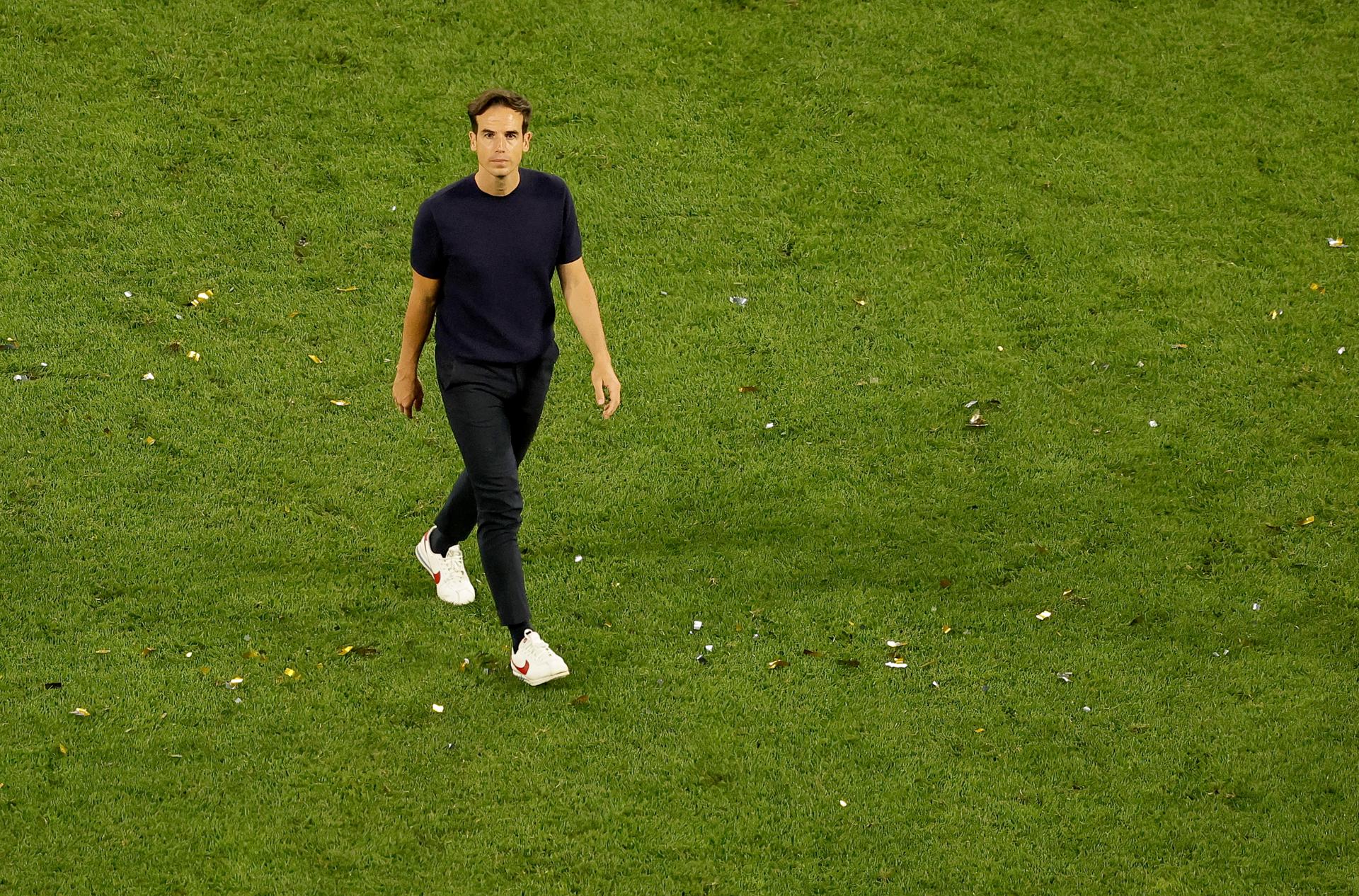 El entrenador del Rayo Vallecano, Íñigo Pérez, al finalizar el encuentro El entrenador del Rayo Vallecano, Íñigo Pérez, al finalizar el encuentro