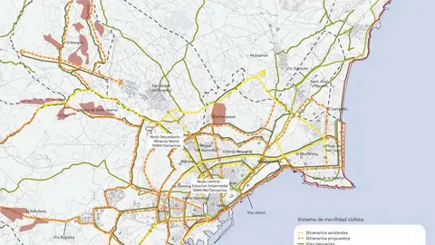 Red de vías ciclistas en el nuevo Plan General Estructural Red de vías ciclistas en el nuevo Plan General Estructural