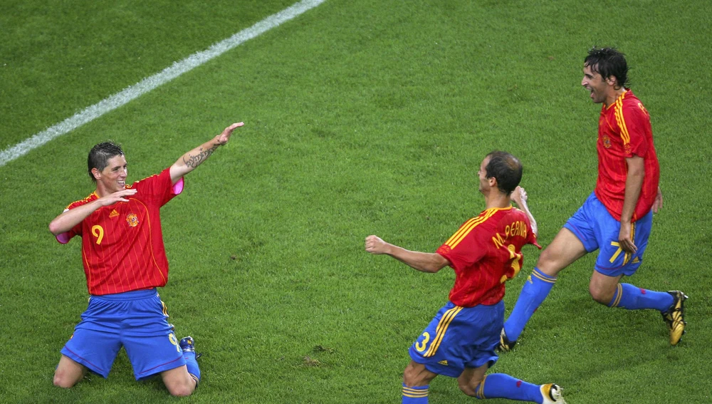 Fernando Torres haciendo la mítica celebración del arquero, en el Mundial 2006. Fernando Torres haciendo la mítica celebración del arquero, en el Mundial 2006.