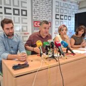 Arias, Nieto, Álvarez y Serrano durante la rueda de prensa en Ciudad Real