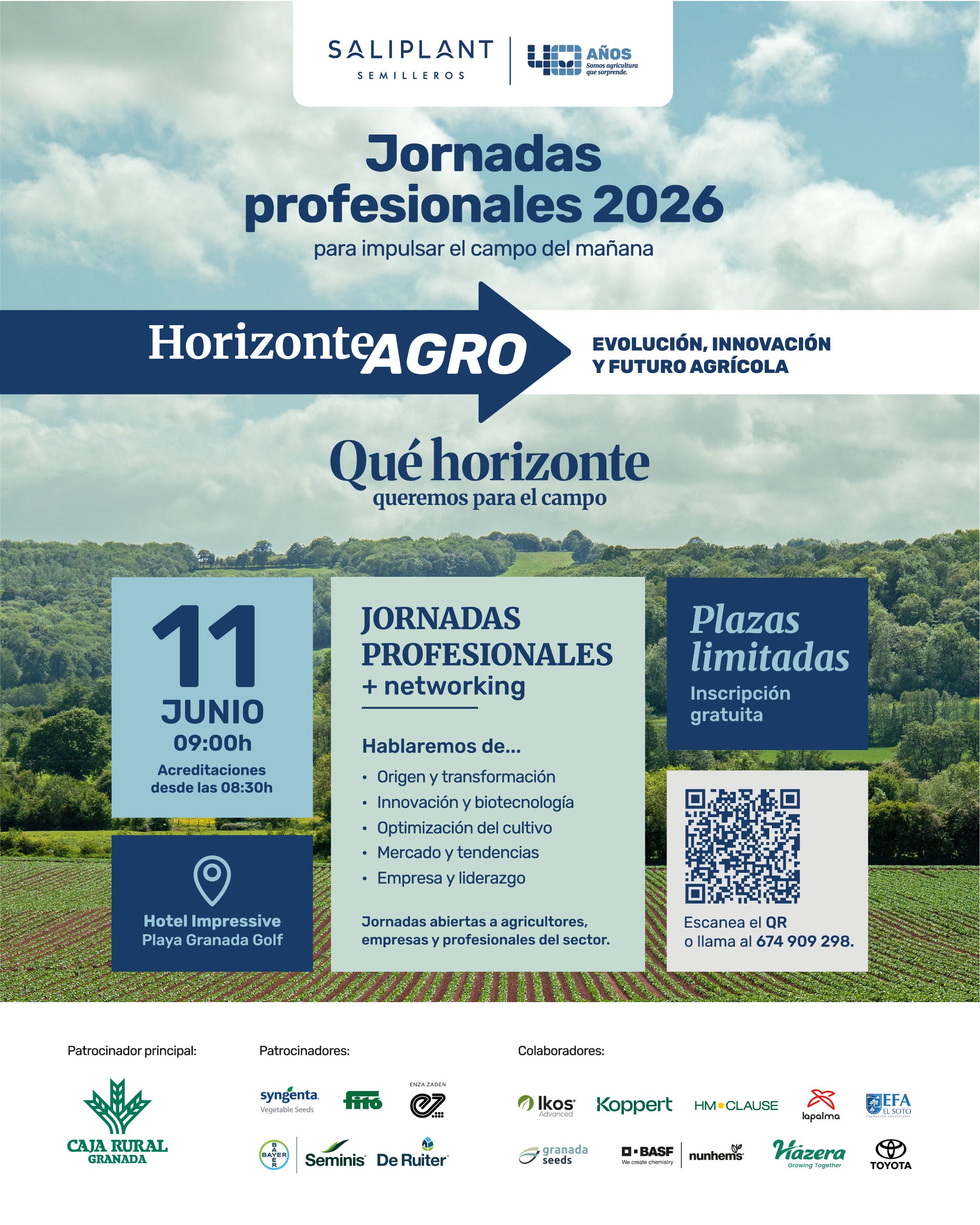 Semilleros Saliplant reunirá al sector agrícola en Motril para debatir sobre innovación y futuro del campo Semilleros Saliplant reunirá al sector agrícola en Motril para debatir sobre innovación y futuro del campo