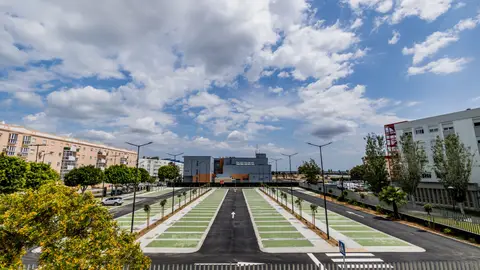 El futuro aparcamiento en una recreación El futuro aparcamiento en una recreación