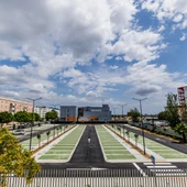 El futuro aparcamiento en una recreación El futuro aparcamiento en una recreación