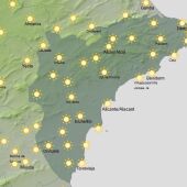 Mapa de la Agencia Estatal de Meteorología.