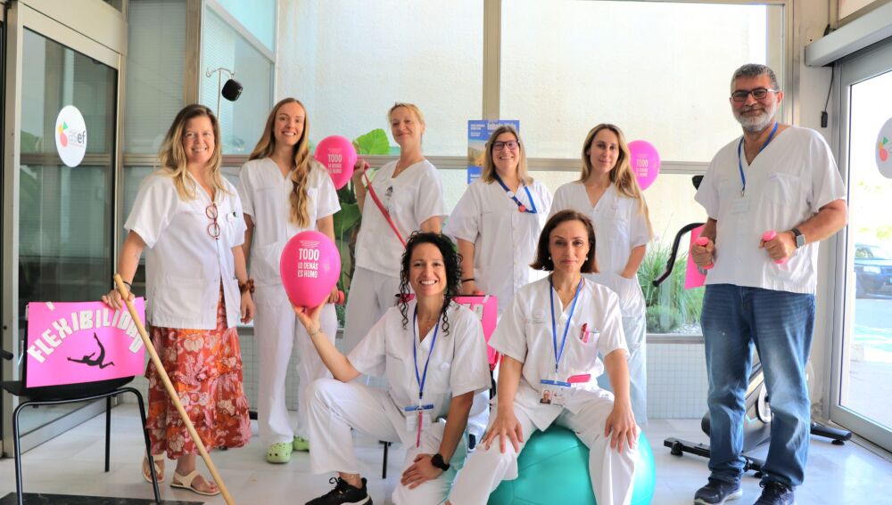 Imagen de los profesionales de Can Misses que han participado en la iniciativa