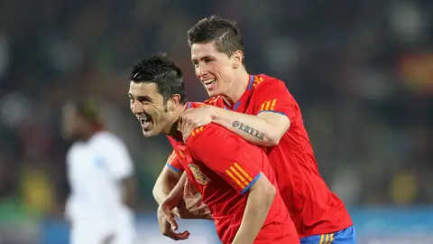 David Villa y Fernando Torres durante el Mundial 2010. David Villa y Fernando Torres durante el Mundial 2010.
