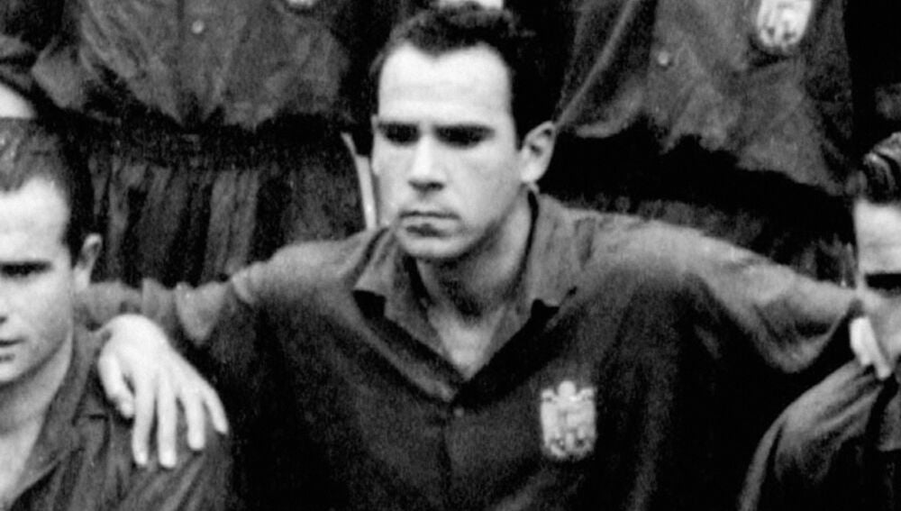 Telmo Zarra, autor de 4 goles con la selección española.