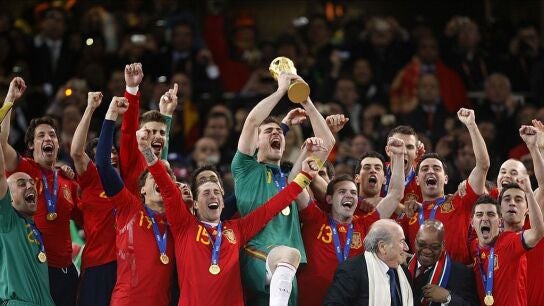 Espa&ntilde;a celebra el Mundial de Sud&aacute;frica 2010
