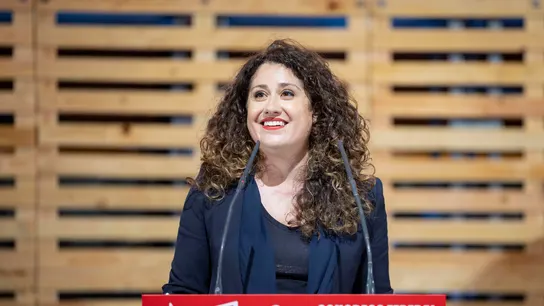 La portavoz socialista, Emma López, durante el 27º congreso federal socialista La portavoz socialista, Emma López, durante el 27º congreso federal socialista
