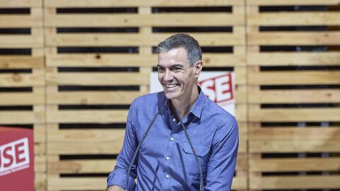 El presidente del Gobierno, Pedro S&aacute;nchez, durante el acto de las Juventudes Socialistas
